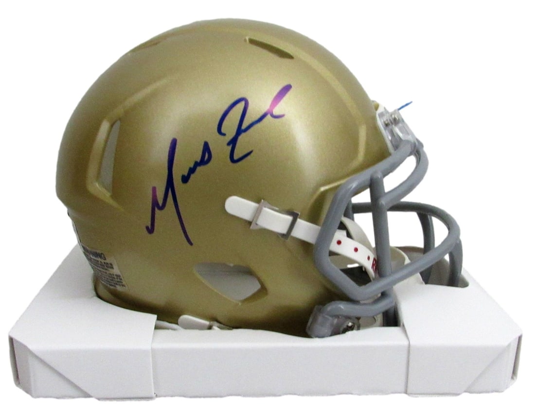 Notre Dame Mini Helmet Autographed by Marcus Freeman Beckett Authenticated (1 of 6)