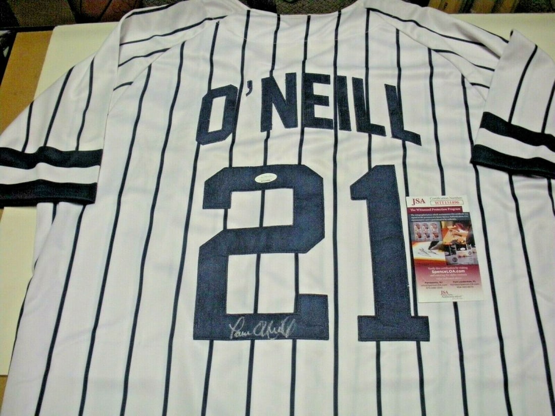 Signed Paul O'Neill Yankees World Series Jersey JSA COA Authenticated (1 of 2)