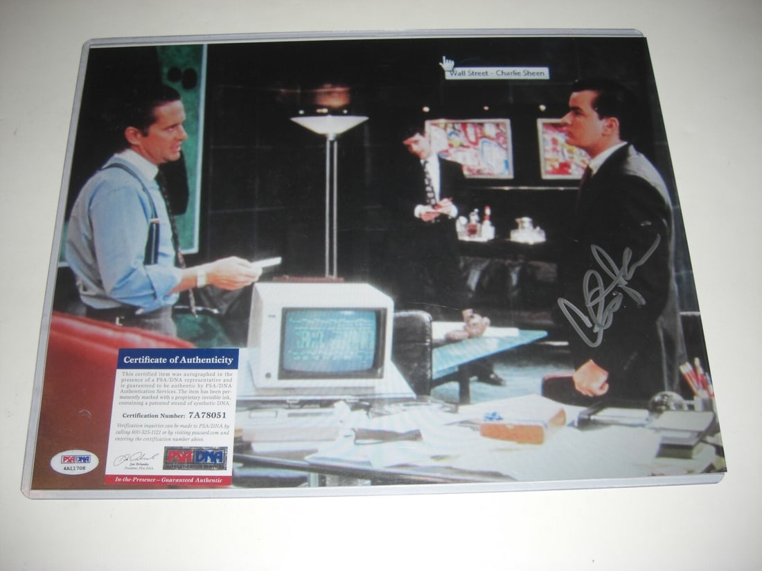 Charlie Sheen Autographed 11x14 Photo PSA/DNA Authenticated Wall Street Two and a Half Men (1 of 1)