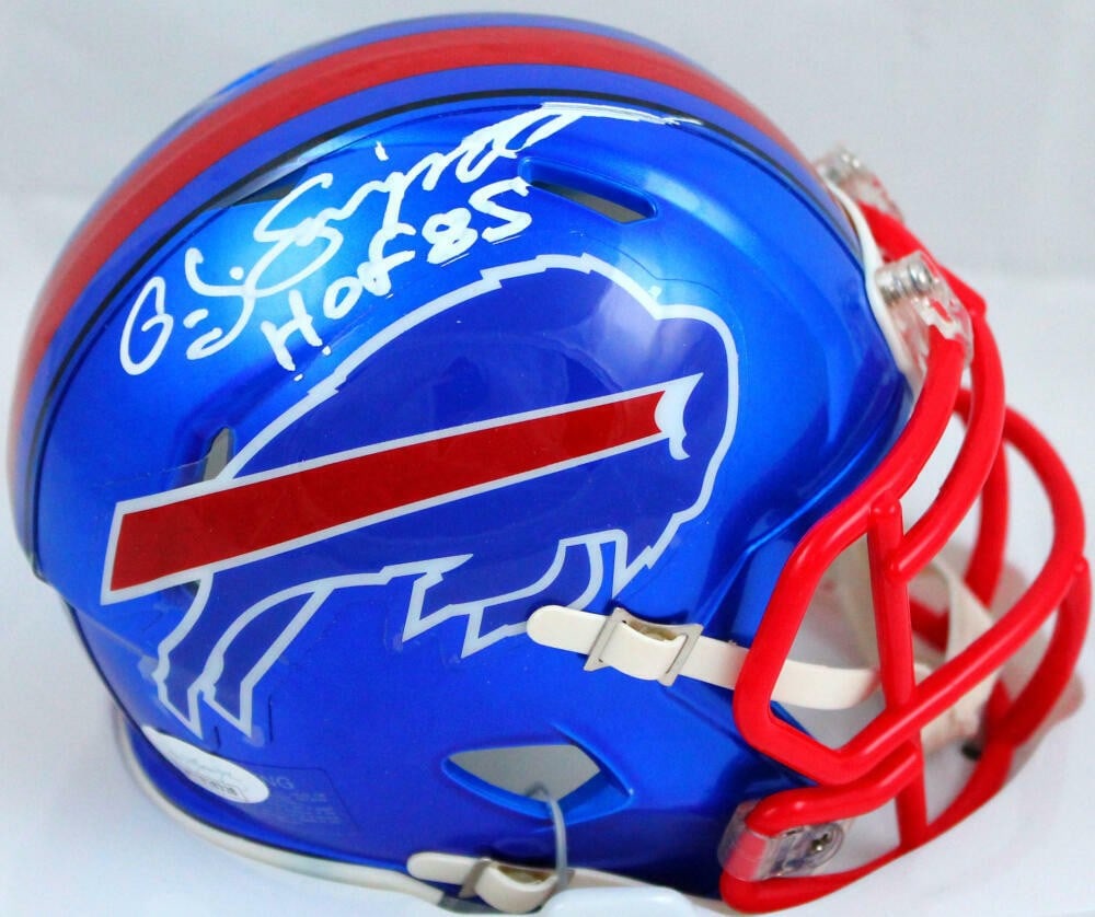 OJ Simpson Signed Buffalo Bills Mini Helmet JSA Authenticated (1 of 3)