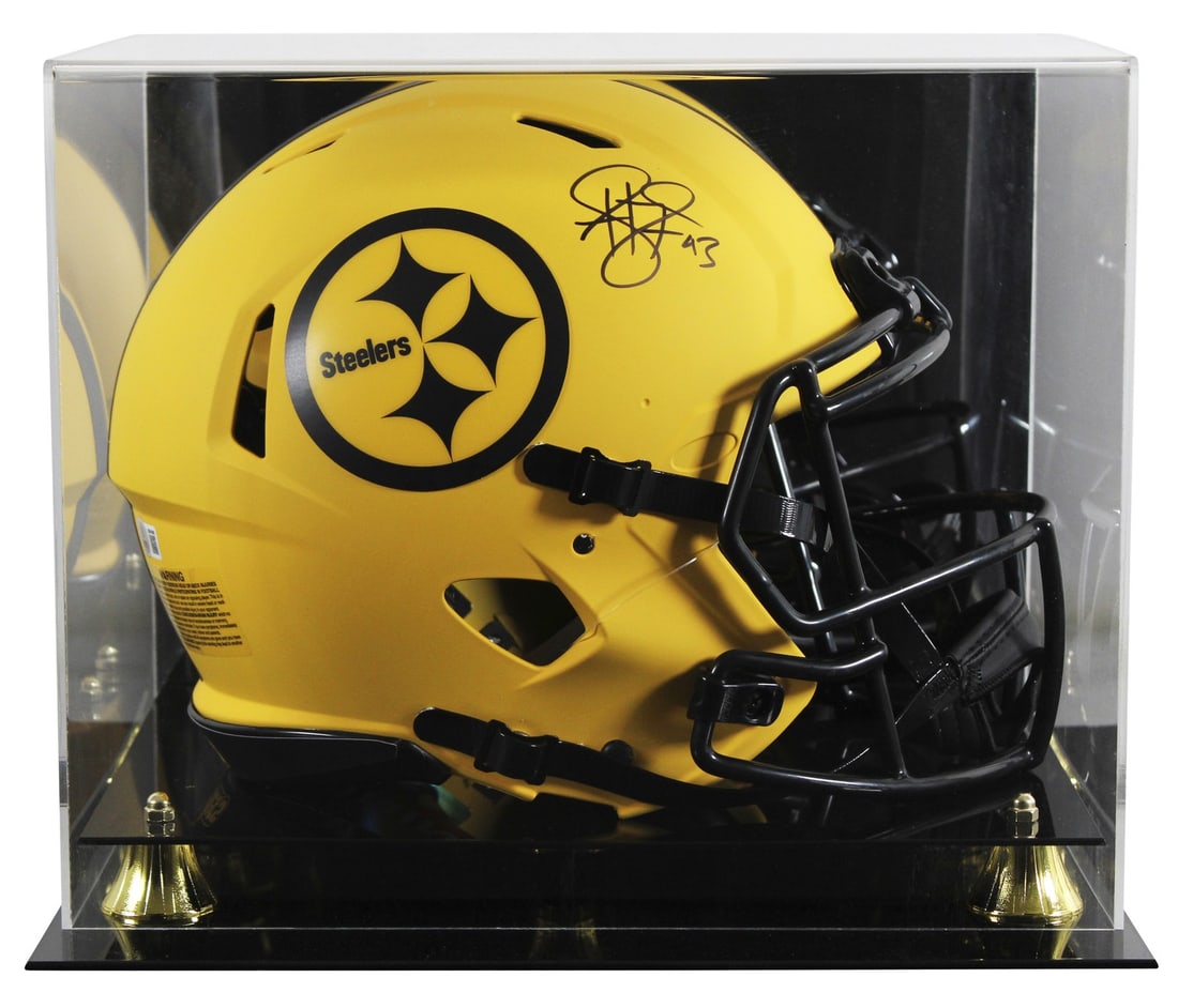 Pittsburgh Steelers Troy Polamalu Autographed Rave Helmet with BAS Authentication: Pittsburgh Steelers Troy Polamalu Autographed Rave Helmet with BAS Authentication This autographed full-size speed Proline helmet features the iconic Rave design and is personally signed by Troy Polam