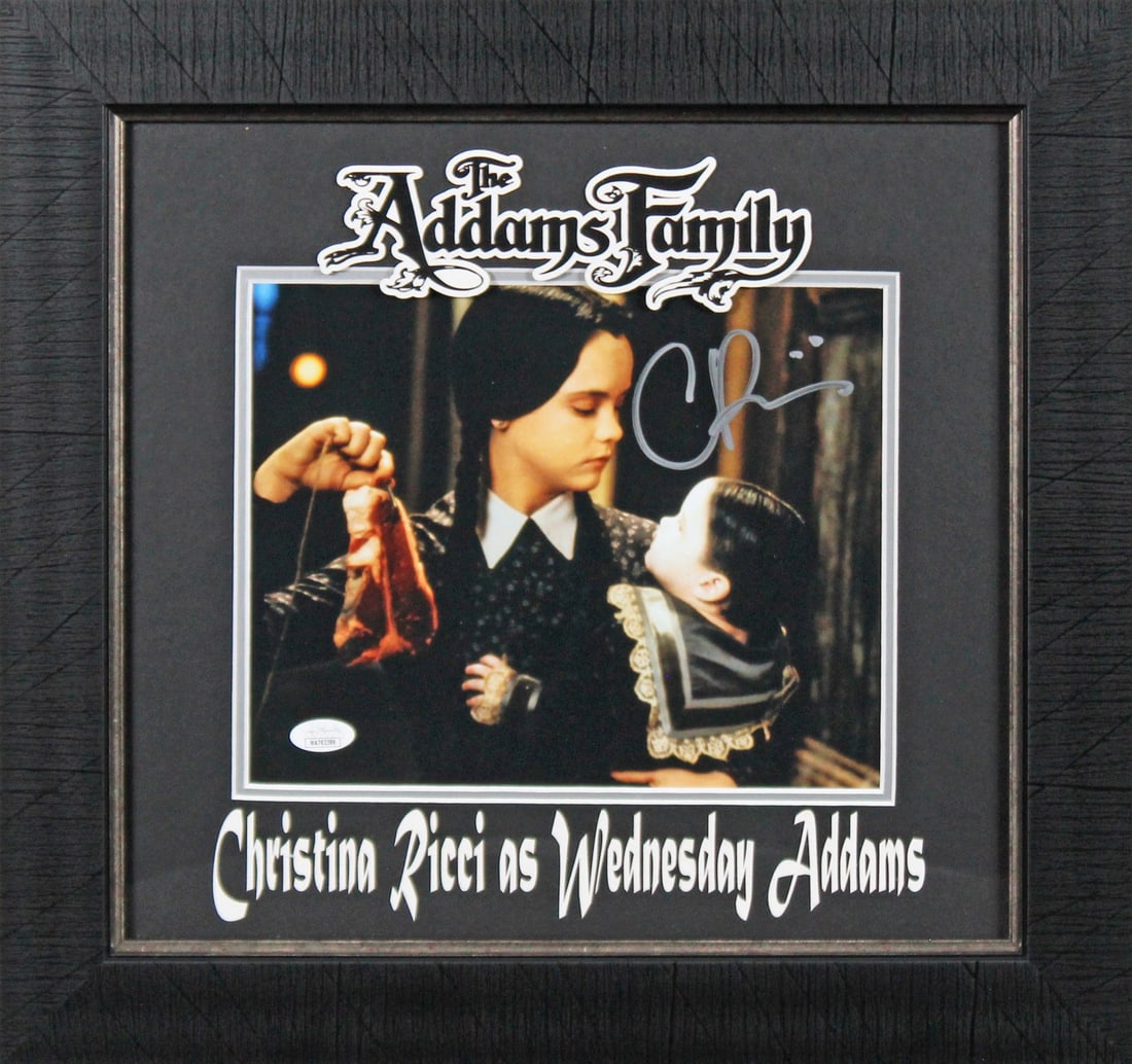 Autographed Christina Ricci Framed 8x10 Photo JSA Witnessed Addams Family (1 of 5)