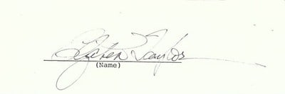 Elizabeth Taylor JSA Authenticated Cut Signature Letter (1 of 3)