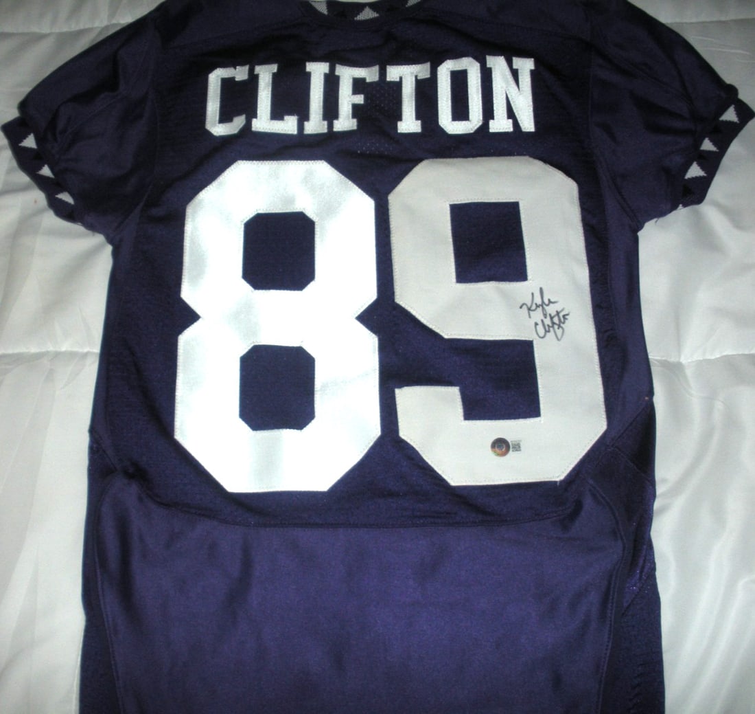 Autographed Nike Football Jersey Kyle Clifton With Beckett COA (1 of 3)