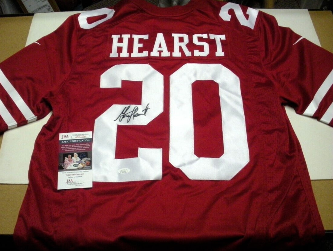 Garrison Hearst Signed Nike Jersey San Francisco 49ers with JSA/COA: Garrison Hearst Signed Nike Jersey San Francisco 49ers with JSA/COA This officially licensed Nike jersey is a must-have for any San Francisco 49ers fan. Authentically signed by Garrison Hearst, this p