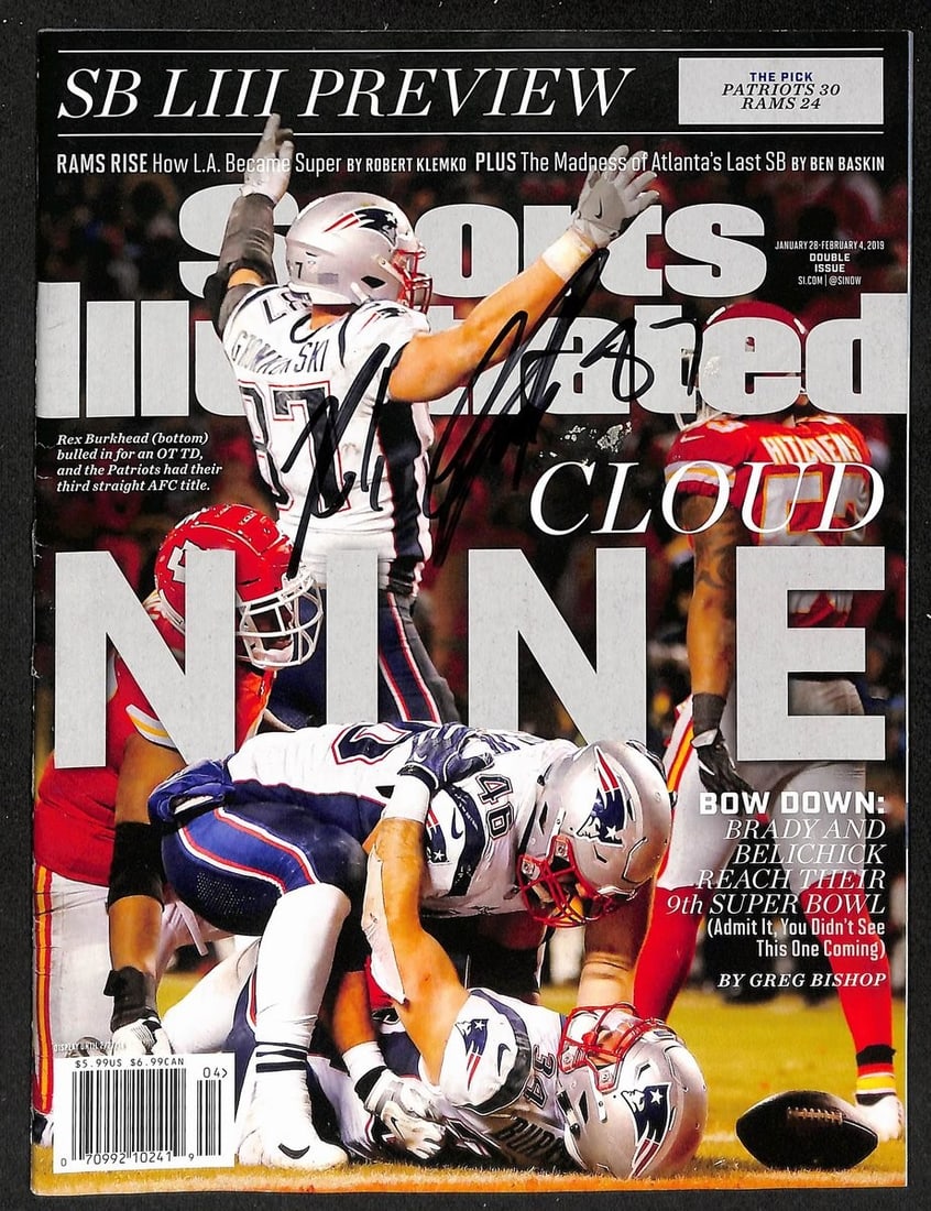 Autographed Sports Illustrated Magazine 1/28/2019 Rob Gronkowski PSA DNA (1 of 3)