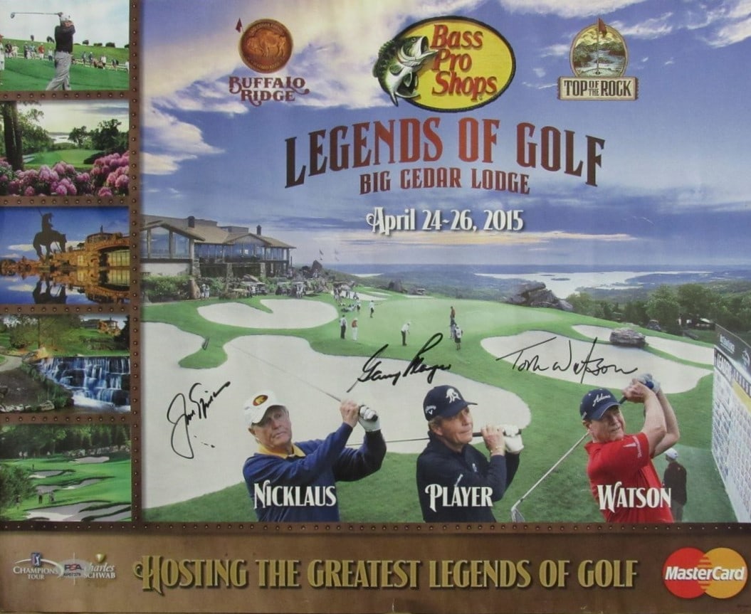 Jack Nicklaus Gary Player Tom Watson Signed 16x20 Photo PSA/DNA (1 of 3)