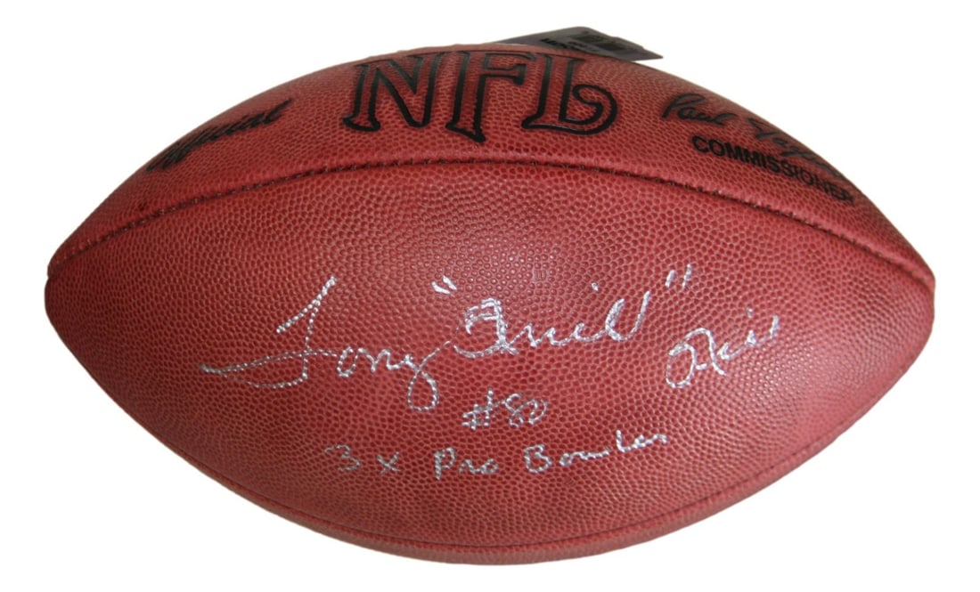 Dallas Cowboys football signed by Tony Hill BAS authenticated: Dallas Cowboys football signed by Tony Hill BAS authenticated This official NFL leather football is hand-signed by Tony Hill of the Dallas Cowboys. The autograph is authenticated by Beckett Authentica