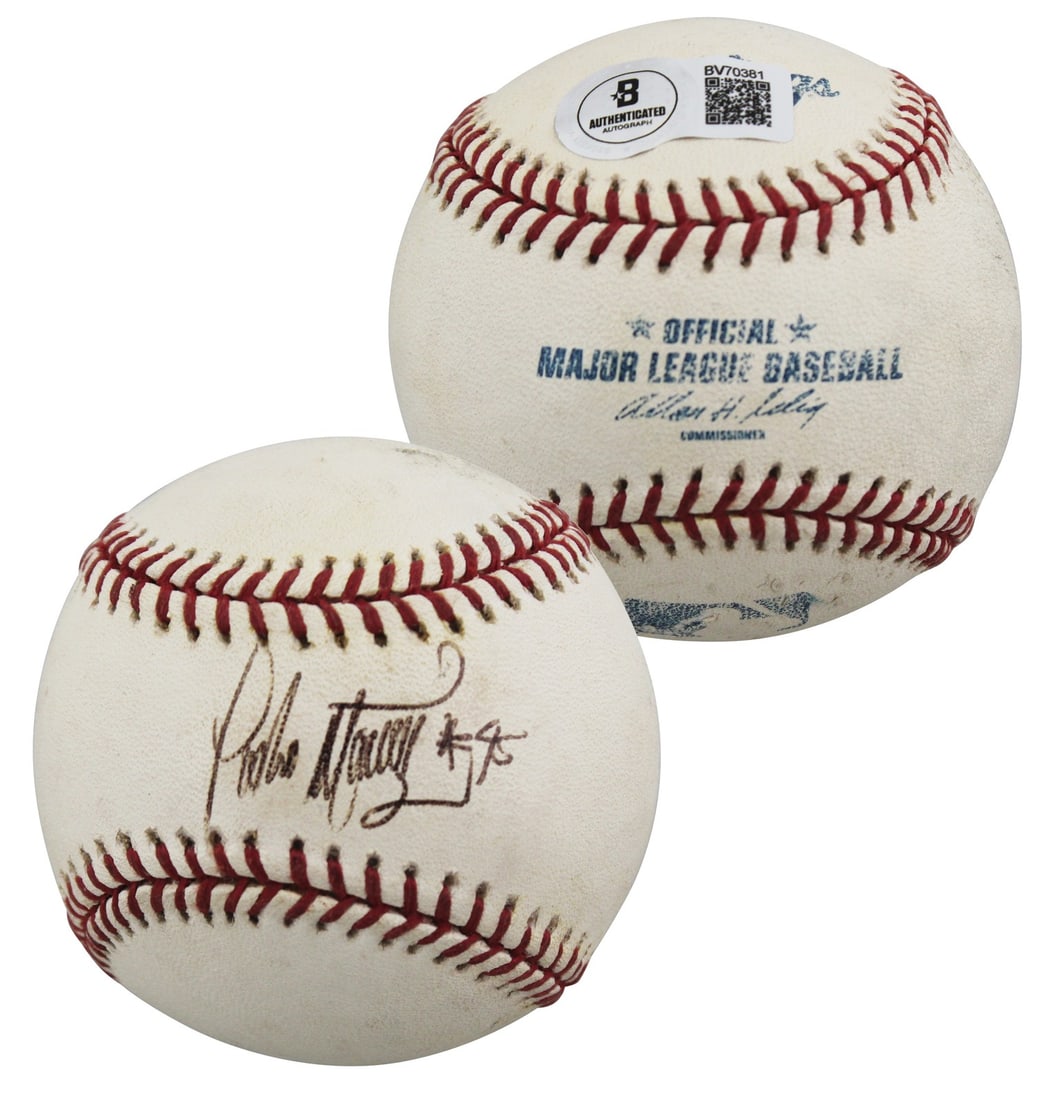 Pedro Martinez Signed Allen Sellig OML Baseball Beckett Authenticated Red Sox: Pedro Martinez Signed Allen Sellig OML Baseball Beckett Authenticated Red Sox This is an original Allen Sellig Official Major League Baseball autographed by Pedro Martinez of the Boston Red Sox. The s