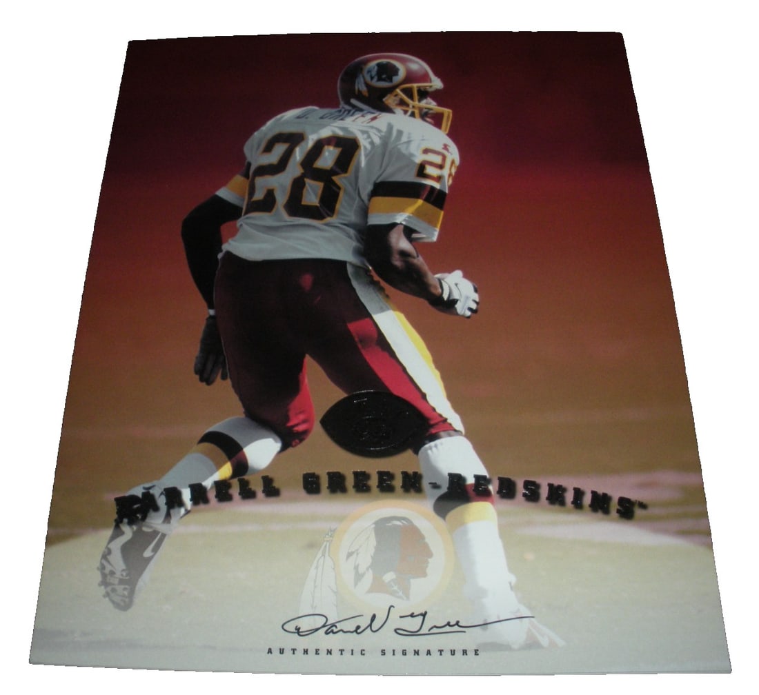 Autographed 8x10 Photo Darrell Green Leaf Signature Series with COA (1 of 1)