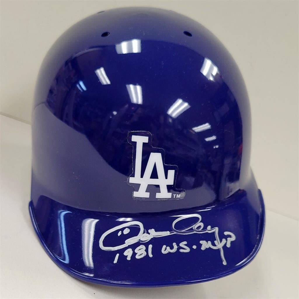 Ron Cey Autographed Mini Helmet 1981 WS MVP Dodgers BAS Certified (1 of 3)
