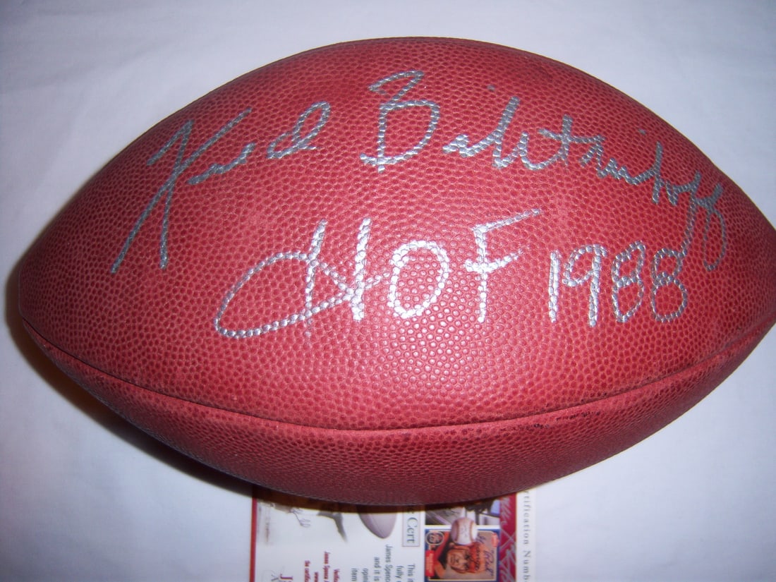 Signed Official Football by Fred Biletnikoff with JSA COA Oakland Raiders FSU: Signed Official Football by Fred Biletnikoff with JSA COA Oakland Raiders FSU This is an official game football signed by Fred Biletnikoff, associated with the Oakland Raiders and Florida State Univer