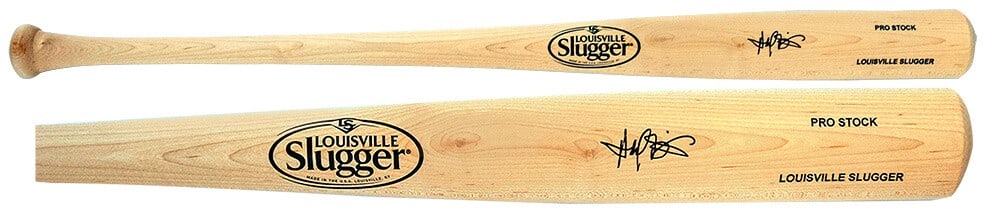 Harold Baines Signed Louisville Slugger Blonde Bat with COA (1 of 1)