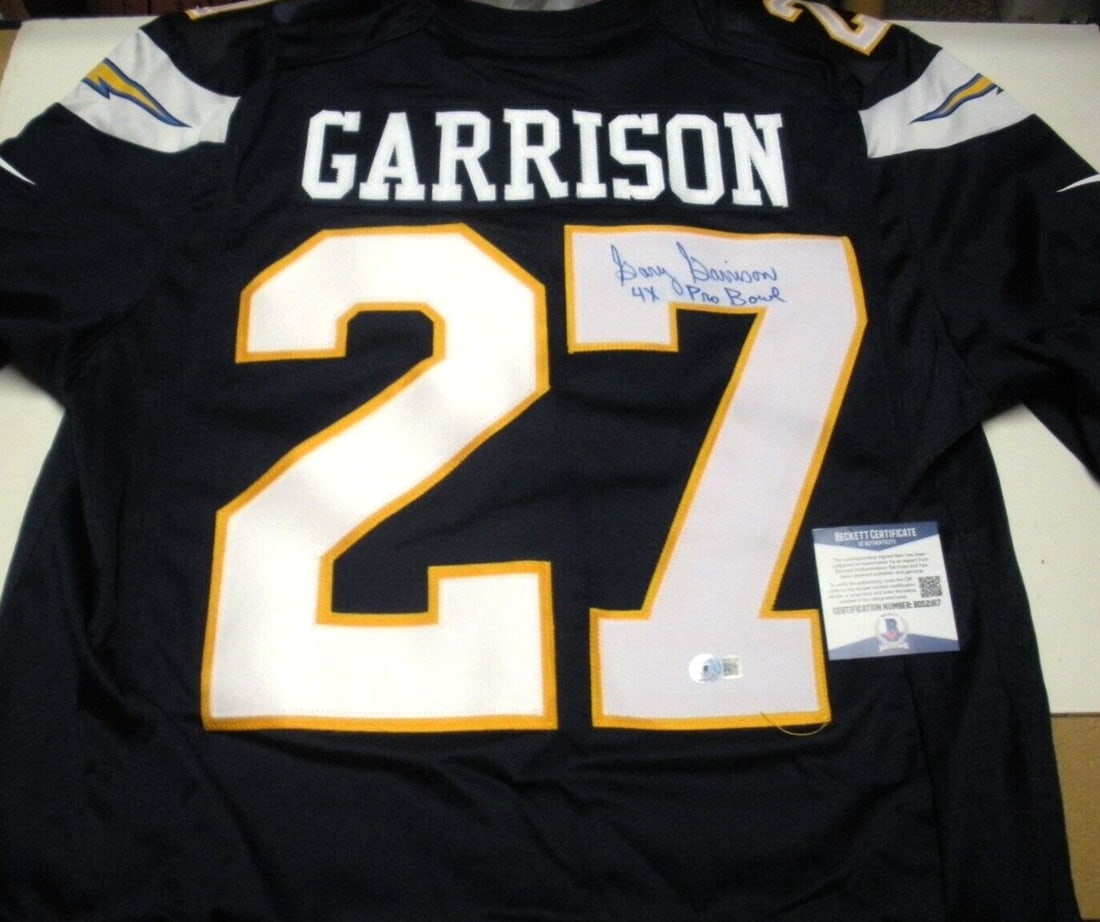 Gary Garrison Signed Nike Jersey with Beckett COA: Gary Garrison Signed Nike Jersey with Beckett COA This officially licensed Nike jersey features the signature of Gary Garrison, a notable figure in NFL football. The jersey is a must-have collectible 