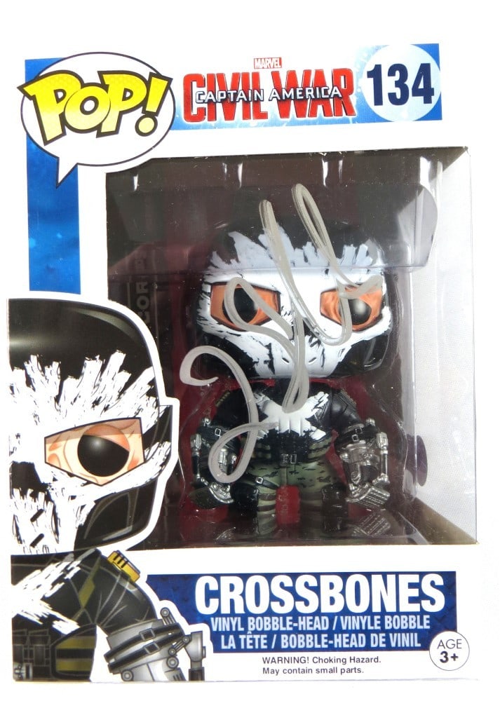 Funko POP Crossbones Figure Signed by Frank Grillo Beckett Authenticated (1 of 4)