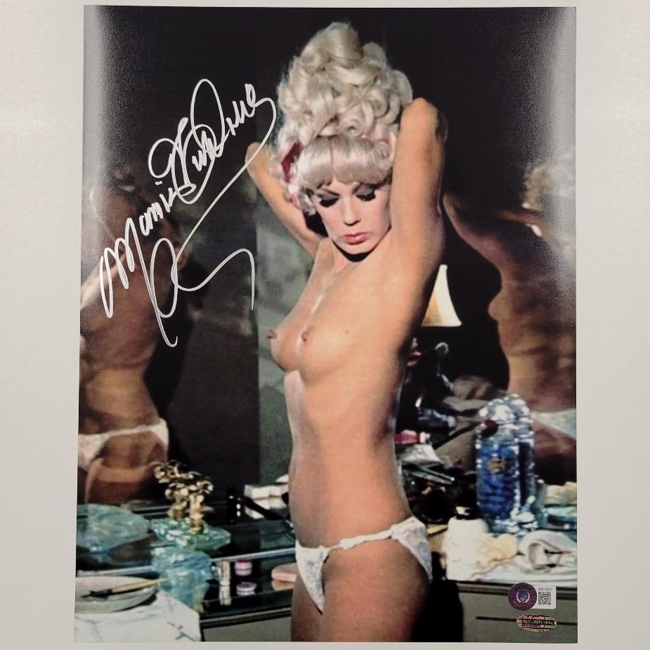 Signed 11x14 Nude Photograph Mamie Van Doren Playboy Model Beckett Hologram (1 of 3)