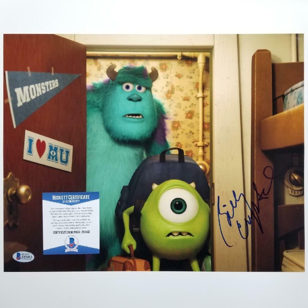 Monsters Inc. 11x14 Photograph Signed by Billy Crystal Mike Beckett Authenticated: Monsters Inc. 11x14 Photograph Signed by Billy Crystal Mike Beckett Authenticated This is an original 11x14 photograph from Monsters Inc., personally signed by Billy Crystal as the character Mike. The