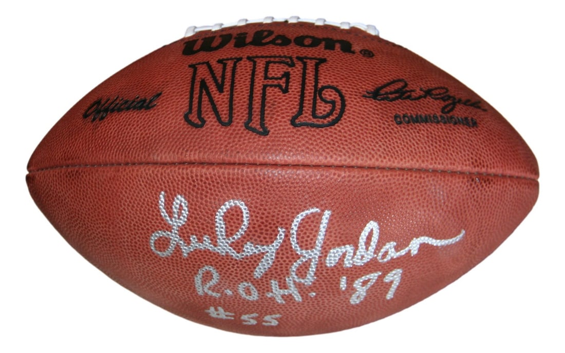 Dallas Cowboys football signed by Lee Roy Jordan BAS: Dallas Cowboys football signed by Lee Roy Jordan BAS This official NFL leather football is signed by Lee Roy Jordan of the Dallas Cowboys. The autograph has been authenticated by Beckett Authenticatio