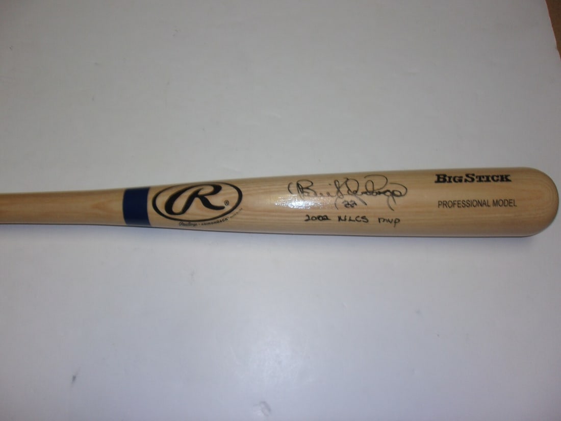 Benito Santiago Autographed Baseball Bat 2002 NLCS MVP With COA (1 of 1)