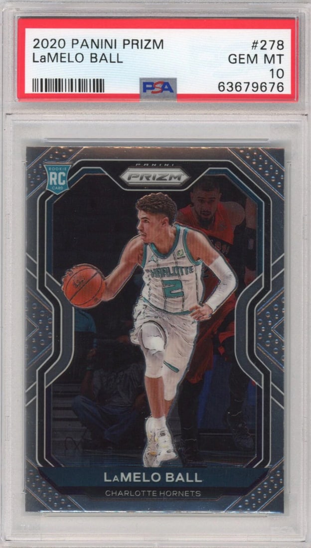 2020-21 Panini Prizm LaMelo Ball #278 Rookie Card PSA 10 Graded: 2020-21 Panini Prizm LaMelo Ball #278 Rookie Card PSA 10 Graded This graded 2020-21 Panini Prizm LaMelo Ball #278 Rookie RC Basketball Card is a must-have for collectors and fans alike. Graded a perfe