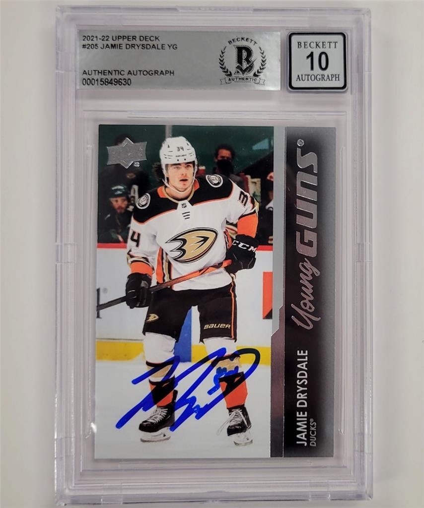 Jamie Drysdale Signed 2021-22 UD Young Guns RC Card Ducks (1 of 2)