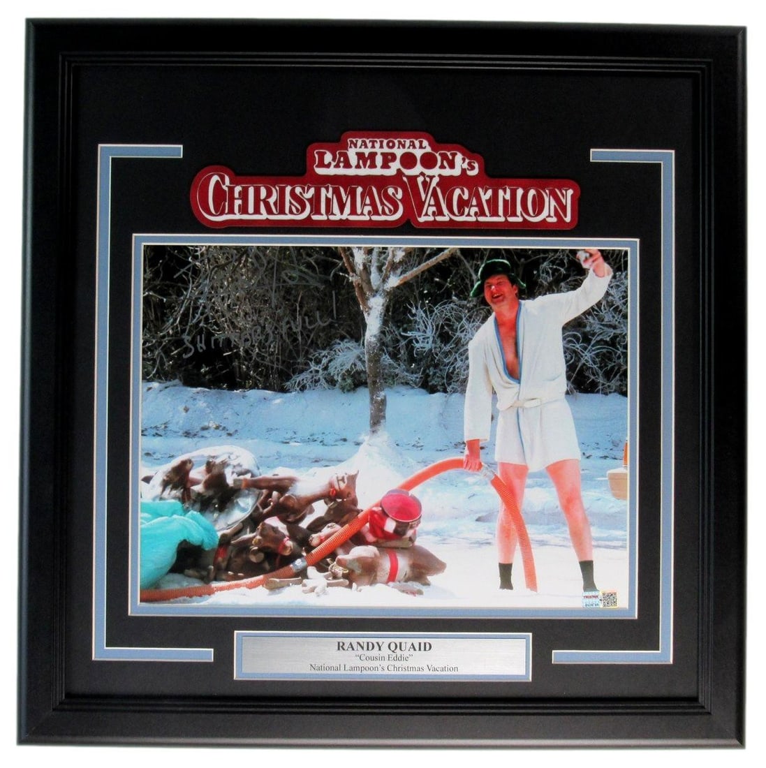 Randy Quaid Inscribed 11x14 Framed Photo Christmas Vacation Tristar Authenticated (1 of 4)