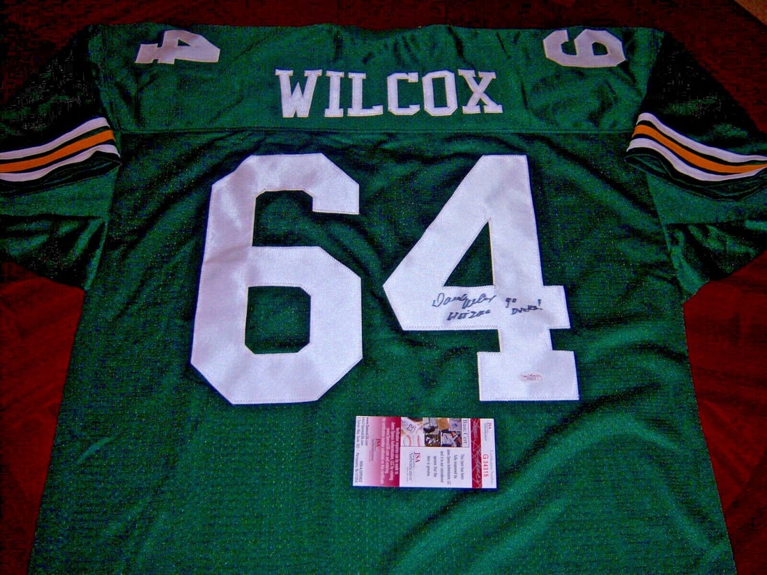 Dave Wilcox Signed Hall of Fame Jersey Oregon Ducks 49ers JSA COA: Dave Wilcox Signed Hall of Fame Jersey Oregon Ducks 49ers JSA COA Celebrate the legacy of Dave Wilcox with this signed Oregon Ducks jersey. This original pre-owned jersey showcases your support for bo