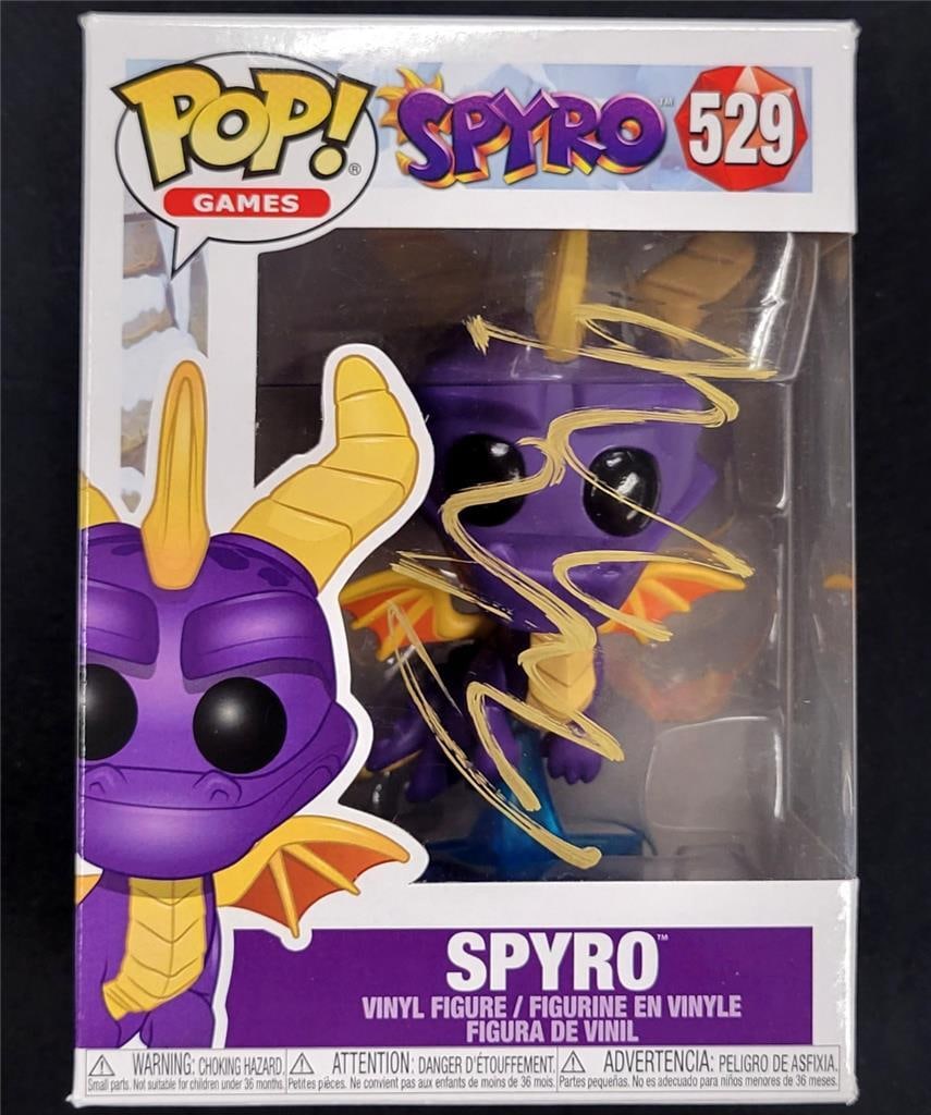 Justin Long Signed Spyro Funko Pop! #529 Authenticated by Beckett: Justin Long Signed Spyro Funko Pop! #529 Authenticated by Beckett This is an original Justin Long signed Funko Pop! figure from the Skylanders series, specifically #529. The autograph has been authent