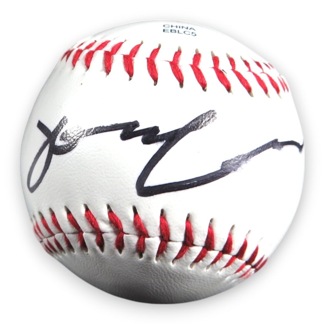 Baseball Signed by Joan Chen from The Last Emperor JSA Authenticated: Baseball Signed by Joan Chen from The Last Emperor JSA Authenticated This baseball is autographed by Joan Chen and is authenticated by James Spence Authentication (JSA). It is an original signed item 
