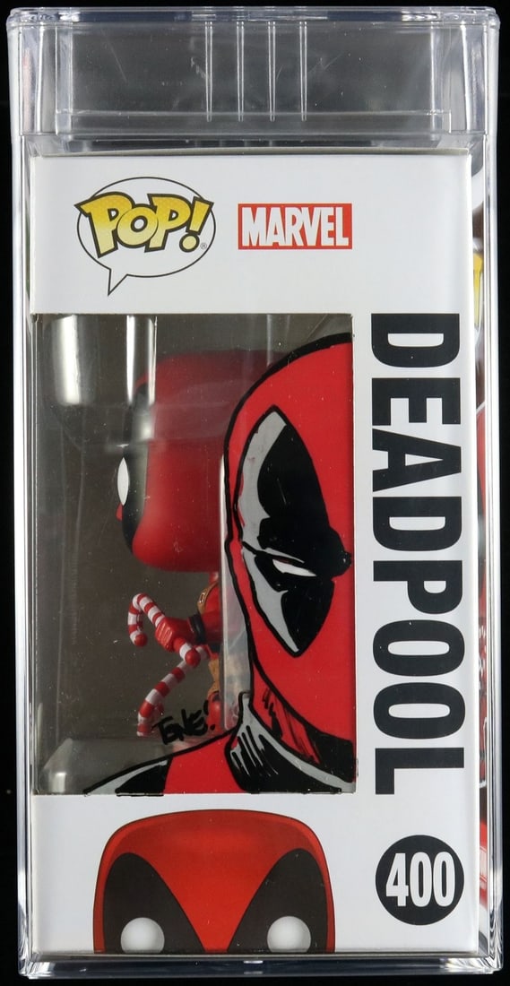 Tone Rodriguez Signed Funko Pop #400 Deadpool PSA/DNA Authenticated: Tone Rodriguez Signed Funko Pop #400 Deadpool PSA/DNA Authenticated This Funko Pop #400 features a signature from artist Tone Rodriguez, encapsulated and authenticated by PSA/DNA for guaranteed authen