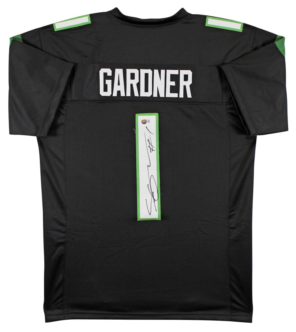 Ahmad Sauce Gardner Signed Black Jersey Beckett Witnessed New York Jets (1 of 3)