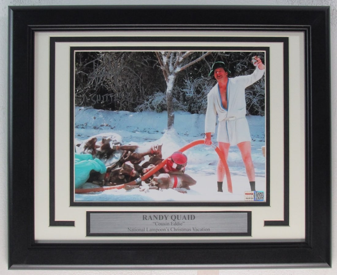 Randy Quaid Inscribed 8x10 Christmas Vacation Photo Framed Tristar Authenticated (1 of 3)