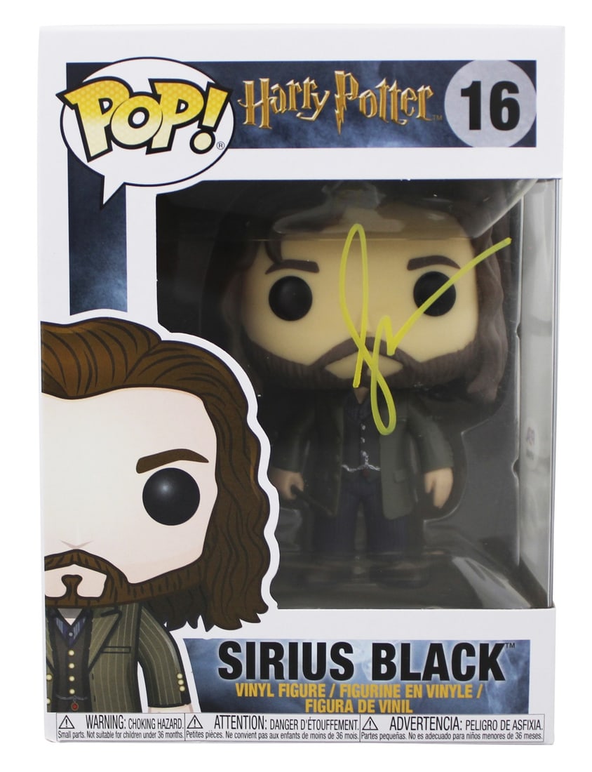 Gary Oldman Signed Sirius Black #16 Funko Pop PSA Authenticated: Gary Oldman Signed Sirius Black #16 Funko Pop PSA Authenticated This Harry Potter Sirius Black #16 Funko Pop Vinyl Figure has been personally signed by Gary Oldman. It is accompanied by a PSA/DNA cert