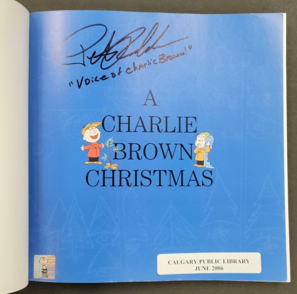 A Charlie Brown Christmas Book Signed by Peter Robbins Voice of Charlie Brown (1 of 2)