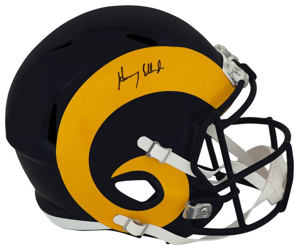 Autographed Los Angeles Rams Speed Replica Helmet With Certificate Henry Ellard (1 of 1)