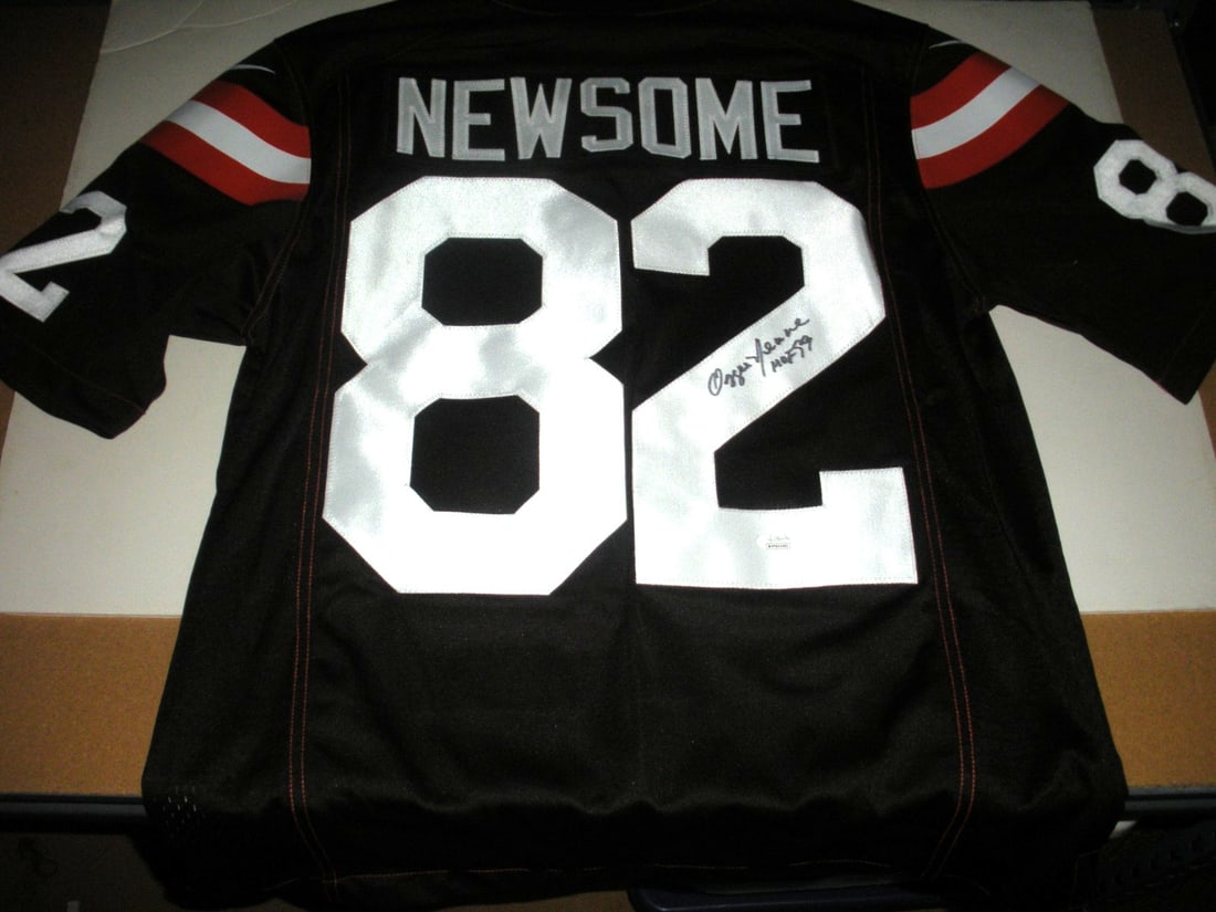 Nike Cleveland Browns Jersey Signed by Ozzie Newsome with JSA COA (1 of 2)