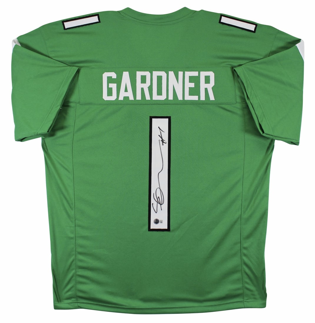 Ahmad Sauce Gardner Signed Green Pro Style Jersey New York Jets BAS Witnessed (1 of 3)