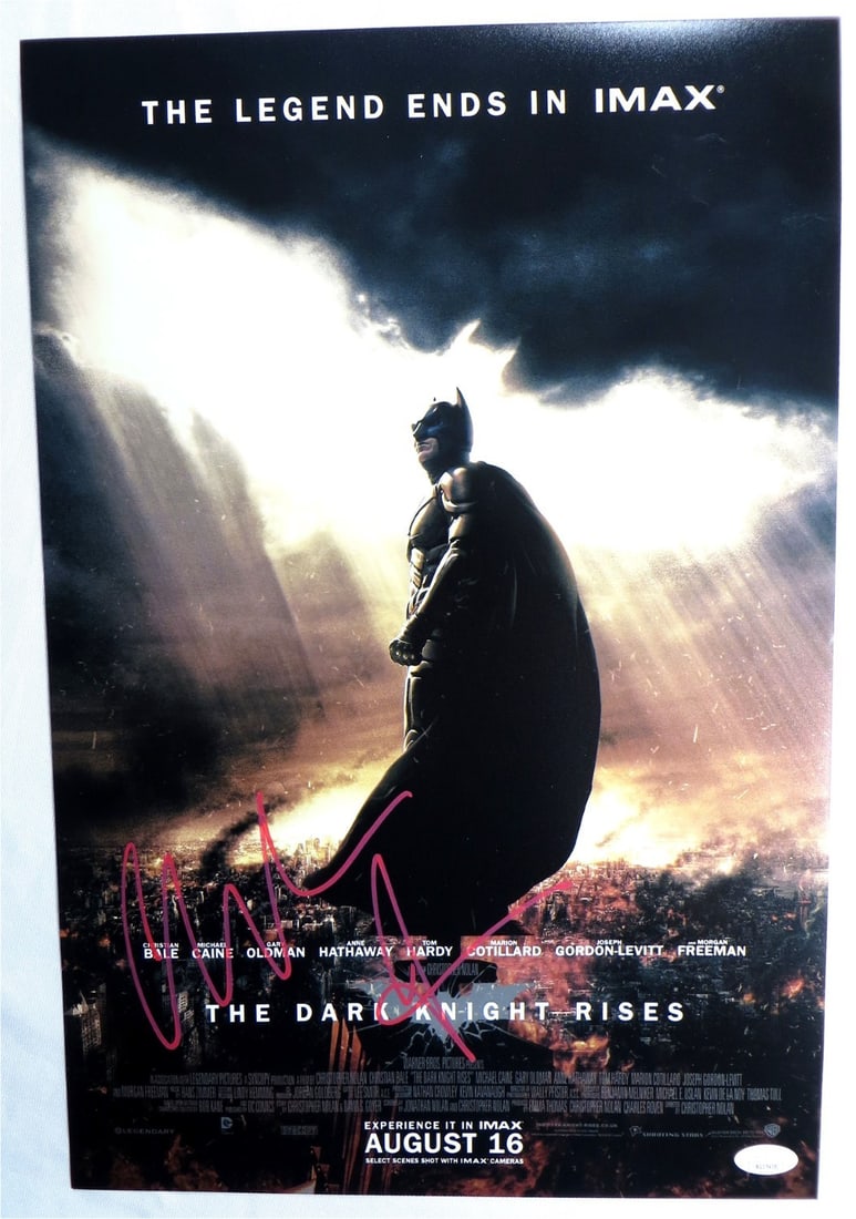 12x18 Photograph Signed by Christian Bale Batman The Dark Knight Rises JSA Authenticated (1 of 4)