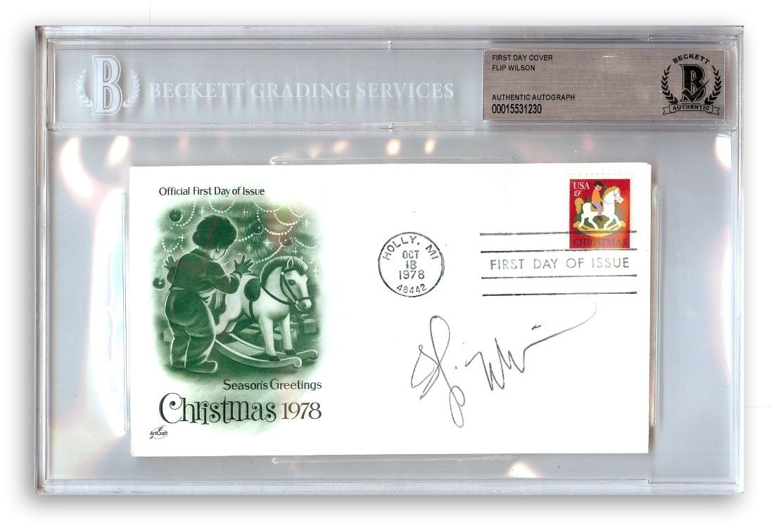First Day Cover Signed by Flip Wilson Beckett Authenticated Comedy Collectible (1 of 1)