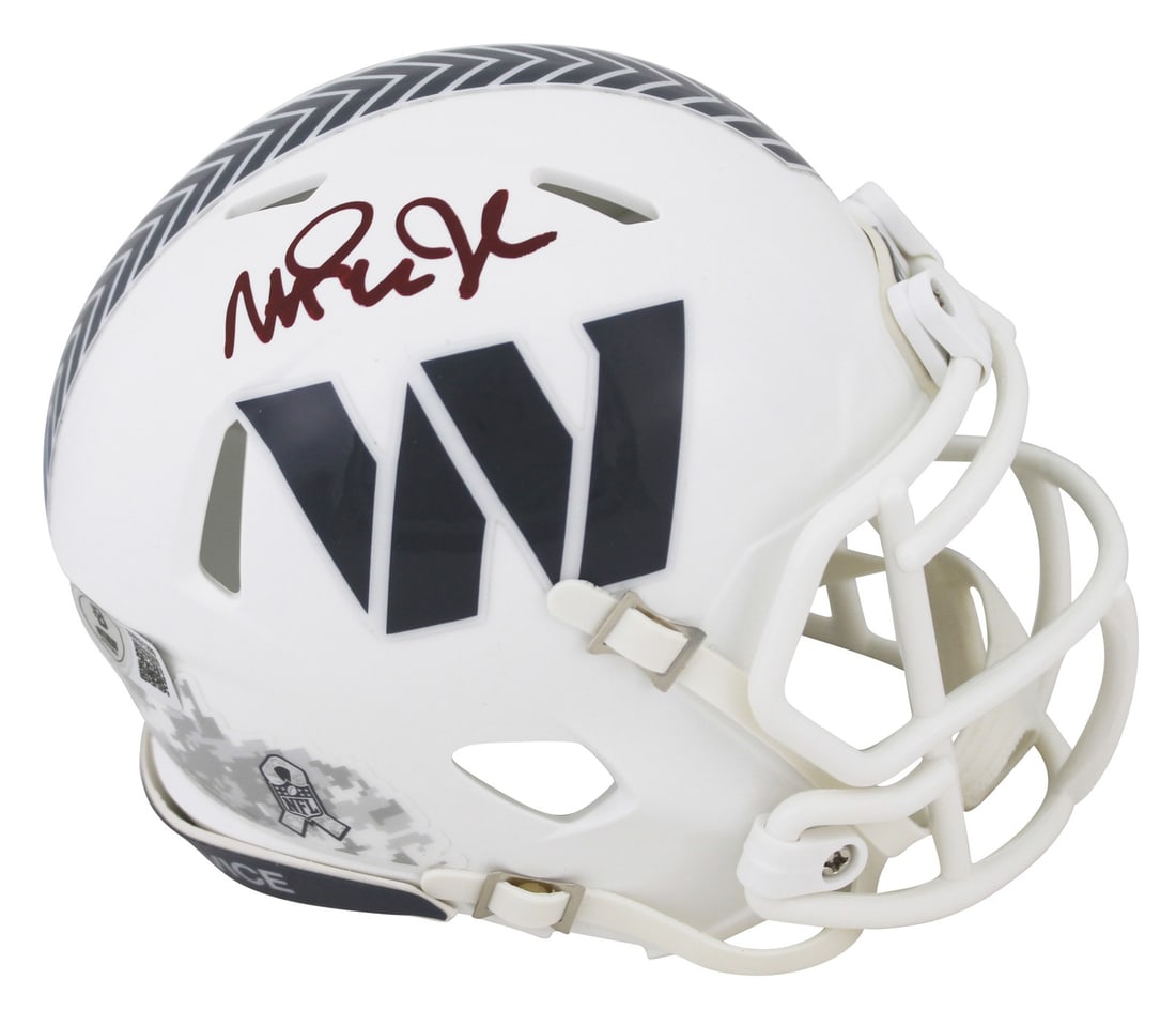 Magic Johnson Signed Washington Commanders Mini Helmet with BAS Authentication - 2