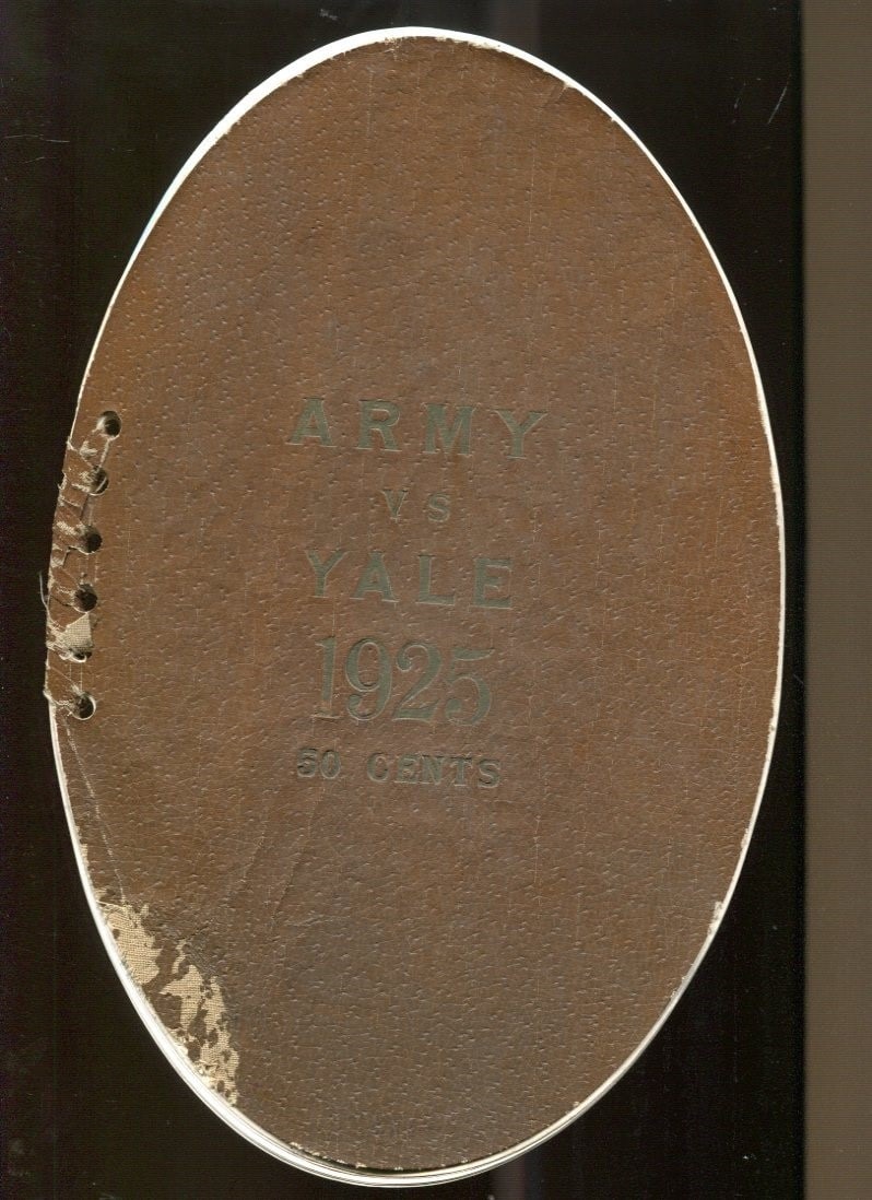 Original 1925 Army Black Knights vs Yale Football Program Yale Bowl New Haven (1 of 4)