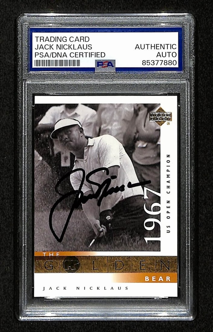 Jack Nicklaus Signed 2001 Upper Deck Card #112 PSA/DNA (1 of 2)