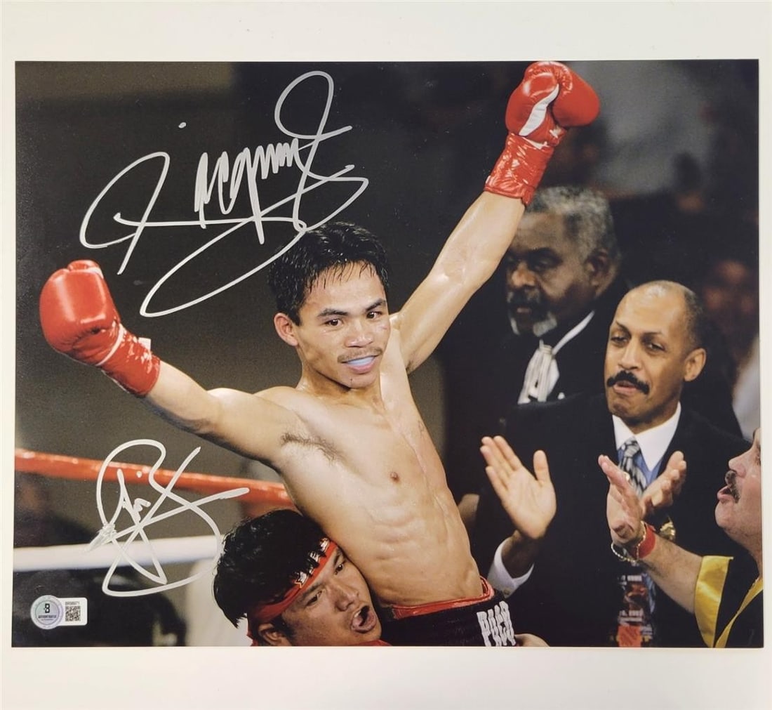 11x14 photo signed by Manny Pacquiao and Buboy Fernandez with Beckett BAS (1 of 4)