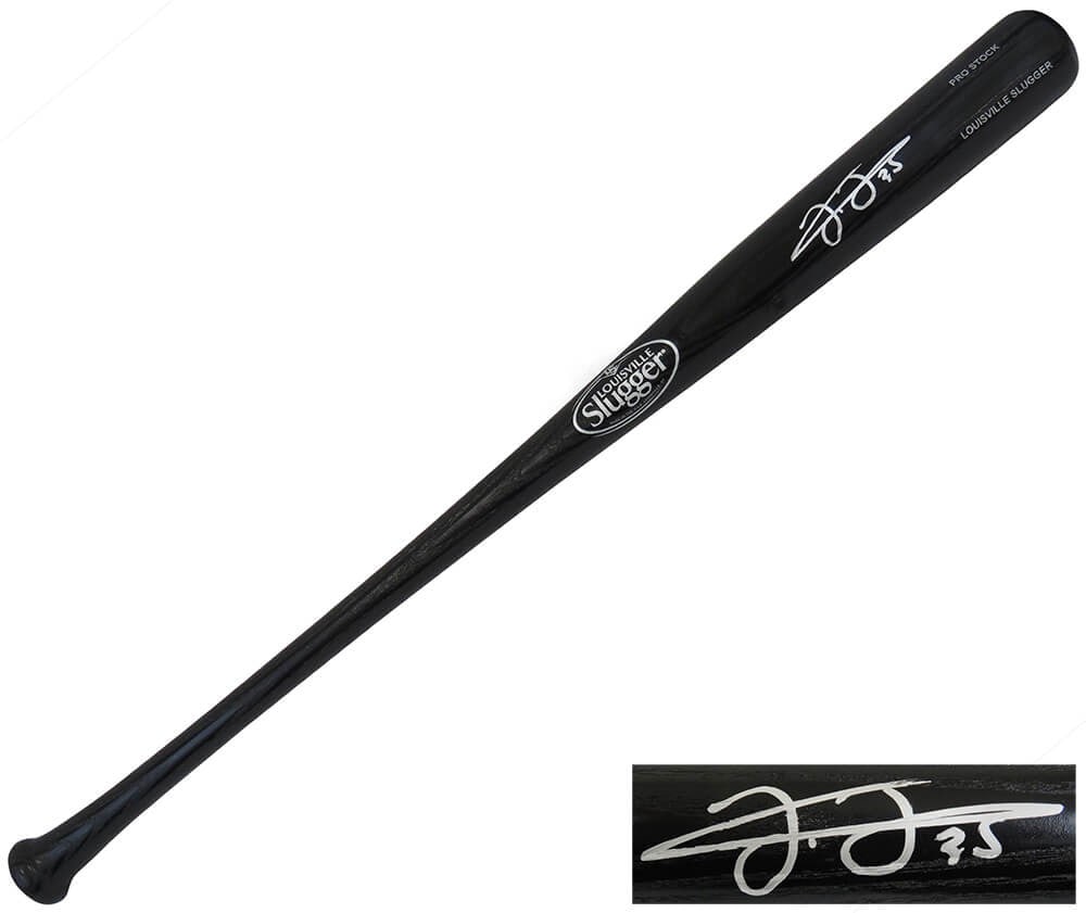 Frank Thomas Signed Louisville Slugger Pro Stock Black Bat with COA: Frank Thomas Signed Louisville Slugger Pro Stock Black Bat with COA This is a Frank Thomas signed Louisville Slugger Pro Stock black baseball bat, a must-have for any baseball enthusiast. The bat is a