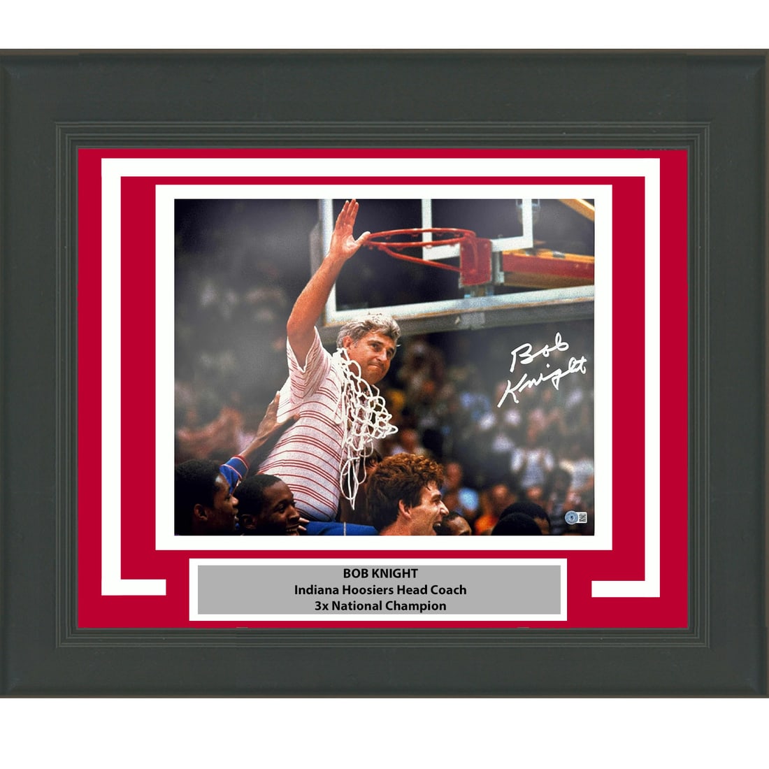 Bob Knight Signed Indiana 16x20 Photograph Framed with Beckett COA (1 of 1)
