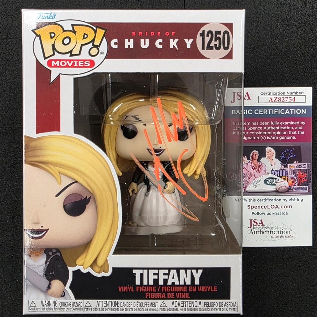 Bride of Chucky Tiffany Funko Pop signed by Jennifer Tilly JSA authenticated (1 of 6)