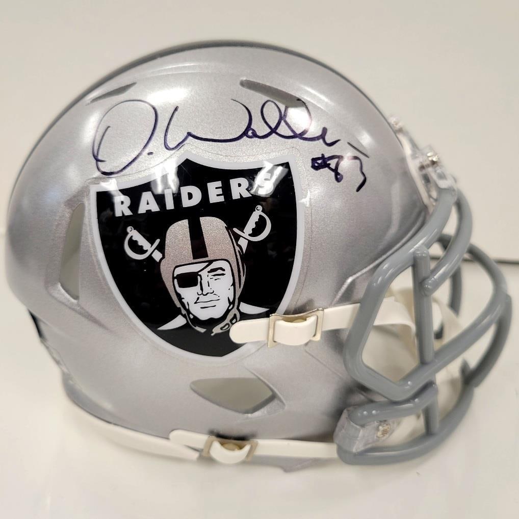Darren Waller Autographed Raiders Mini Helmet Beckett BAS Certified: Darren Waller Autographed Raiders Mini Helmet Beckett BAS Certified This authentic Las Vegas Raiders mini helmet is signed by NFL player Darren Waller. The signature comes with Beckett Authentication 