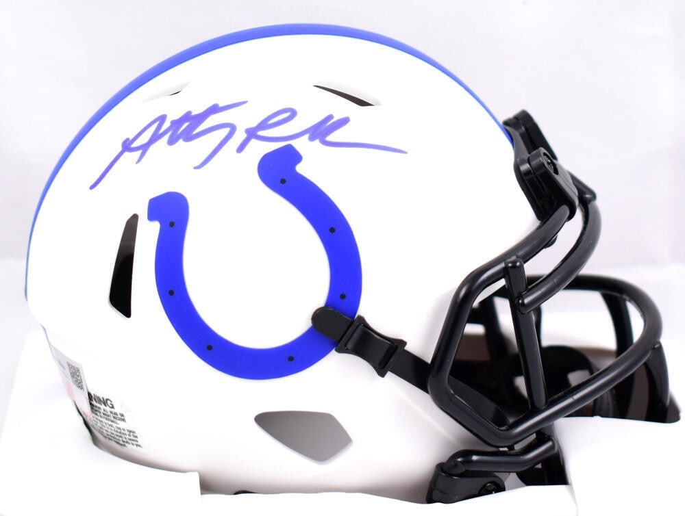 Anthony Richardson Signed Colts Lunar Speed Mini Helmet Fanatics Authentic (1 of 9)