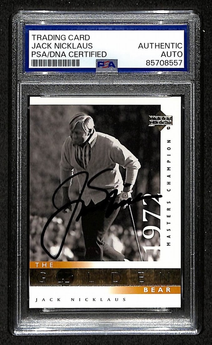Jack Nicklaus 2001 Upper Deck Card 115 With PSA DNA Authenticated Signature (1 of 2)