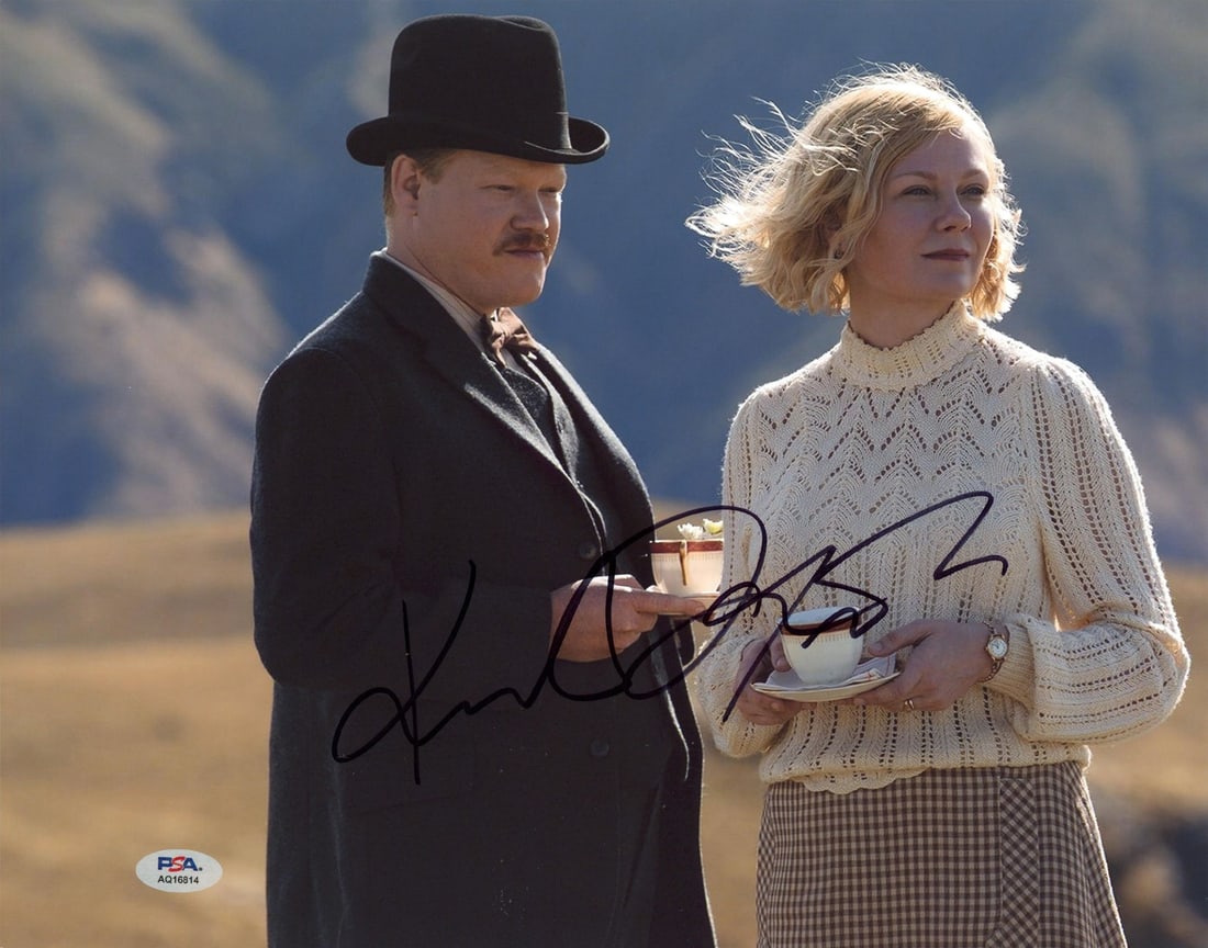 11x14 Photo Signed by Jesse Plemons Kirsten Dunst PSA The Power of the Dog: 11x14 Photo Signed by Jesse Plemons Kirsten Dunst PSA The Power of the Dog This 11x14 horizontal photograph features authentic signatures from Jesse Plemons and Kirsten Dunst, stars of "The Power of t